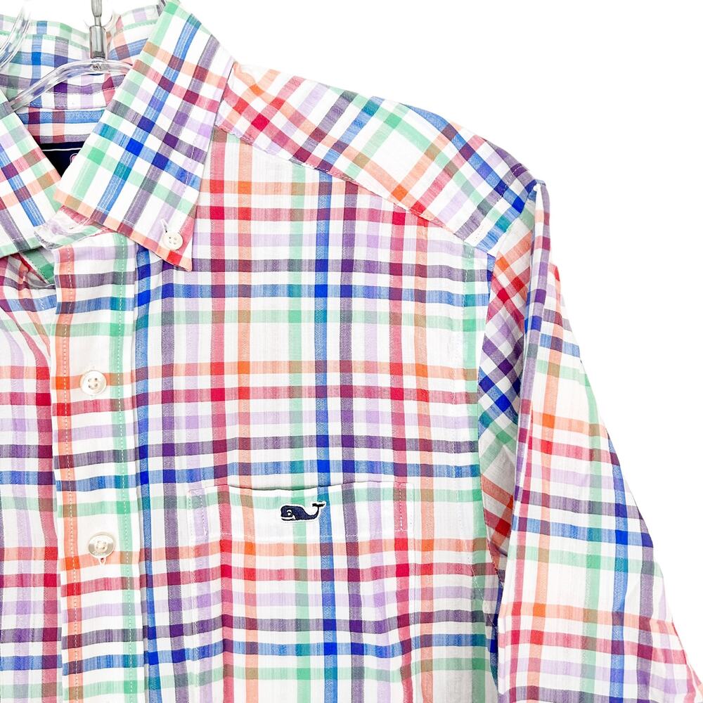 Vineyard Vines Multicolor Plaid Tucker Button Down Sz XS